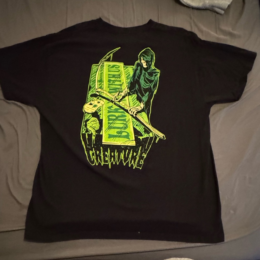 Zumiez Creature Neon Green Grim Reaper Shirt